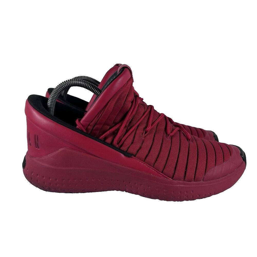 Nike Jordan Flight Luxe Triple Red Lace Up Athletic Shoes Sneakers Men's Size 9